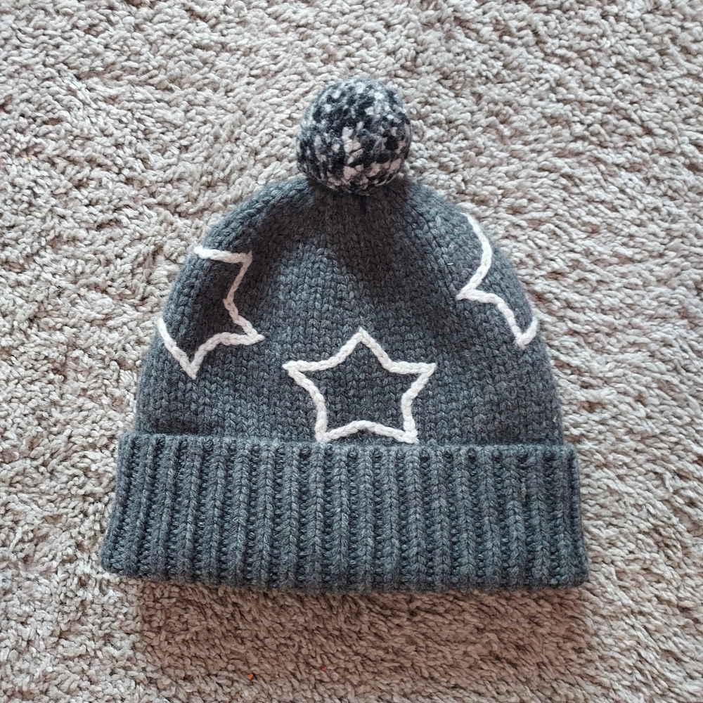 NWT Madewell star pom pom wool-blend beanie